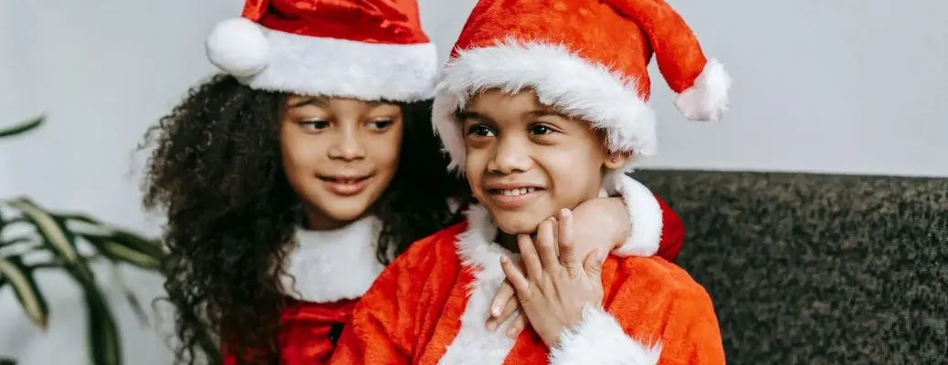 Kids waiting for Santa Claus.
