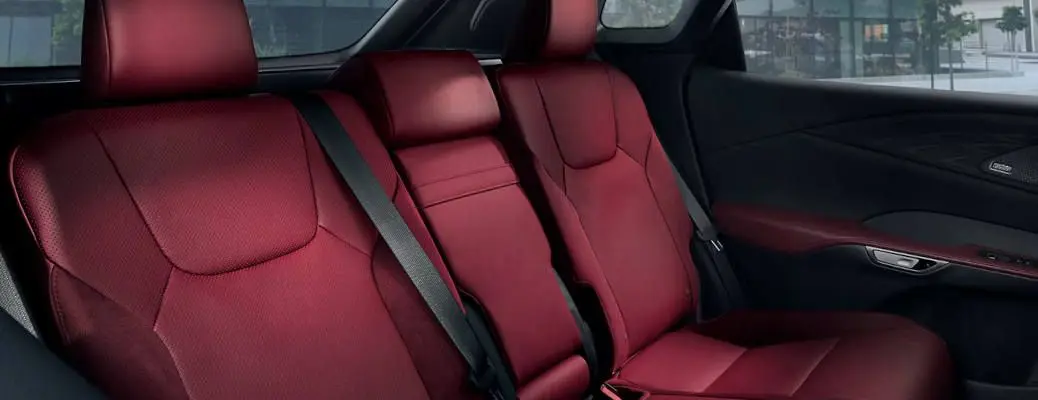 The spacious interior of the Lexus RX 350.