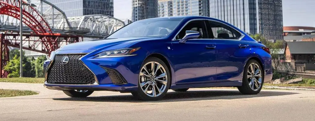 A side view of a 2019 Lexus ES sedan.