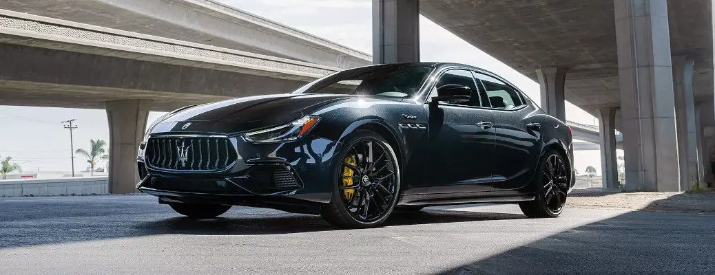 The exterior of the Maserati Ghibli.