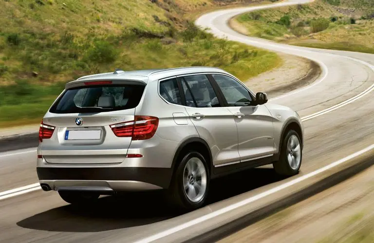 Back view of the 2017 BMW X3
