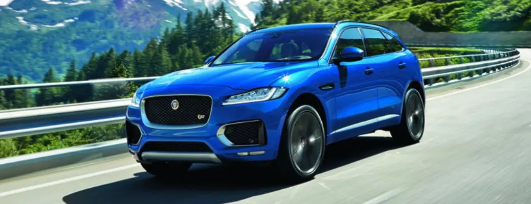 2017 Jaguar F-PACE on road
