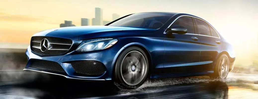 Side view of the 2017 Mercedes-Benz C-Class sedan