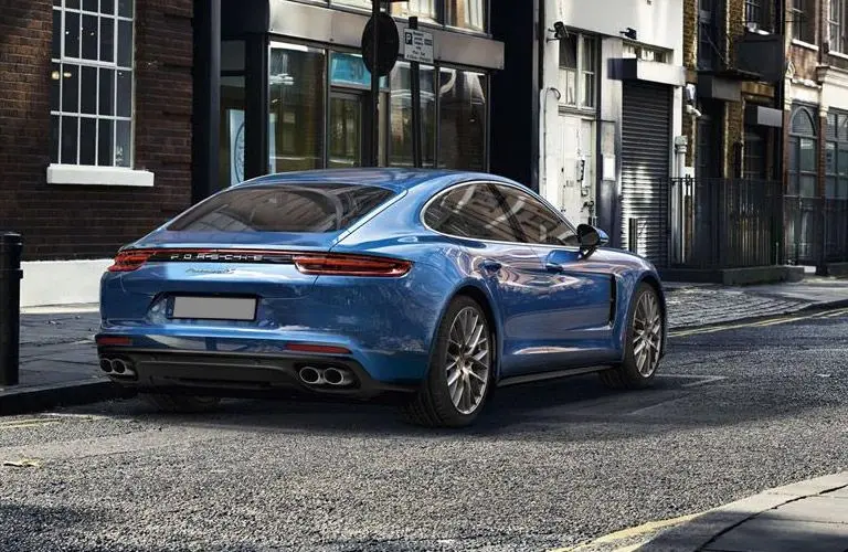 Back view of the 2017 Porsche Panamera