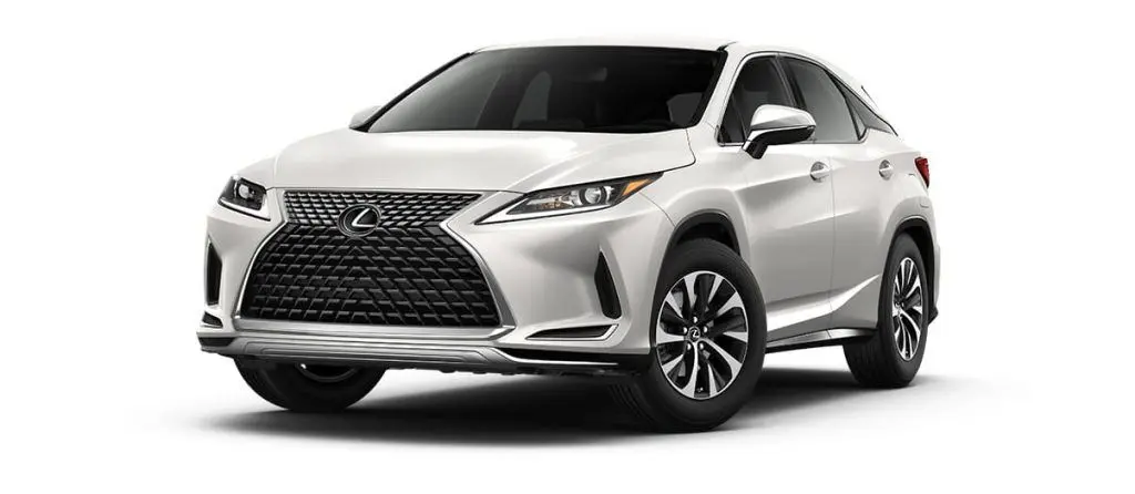 Eminent White Pearl 2020 Lexus RX on White Background