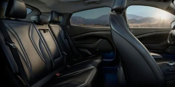 Cutaway View of 2021 Ford Mustang Mach-E Rear Interior