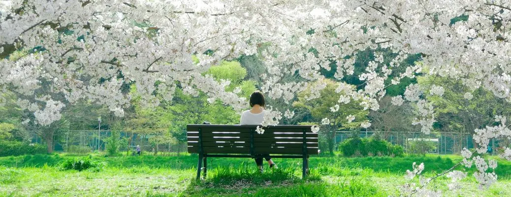 A woman enjoying a spring activity 2024 near Dallas, TX.
