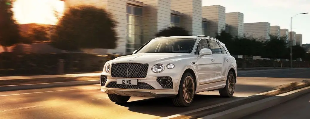 A front 3/4 shot of a used Bentley Bentayga near Dallas.