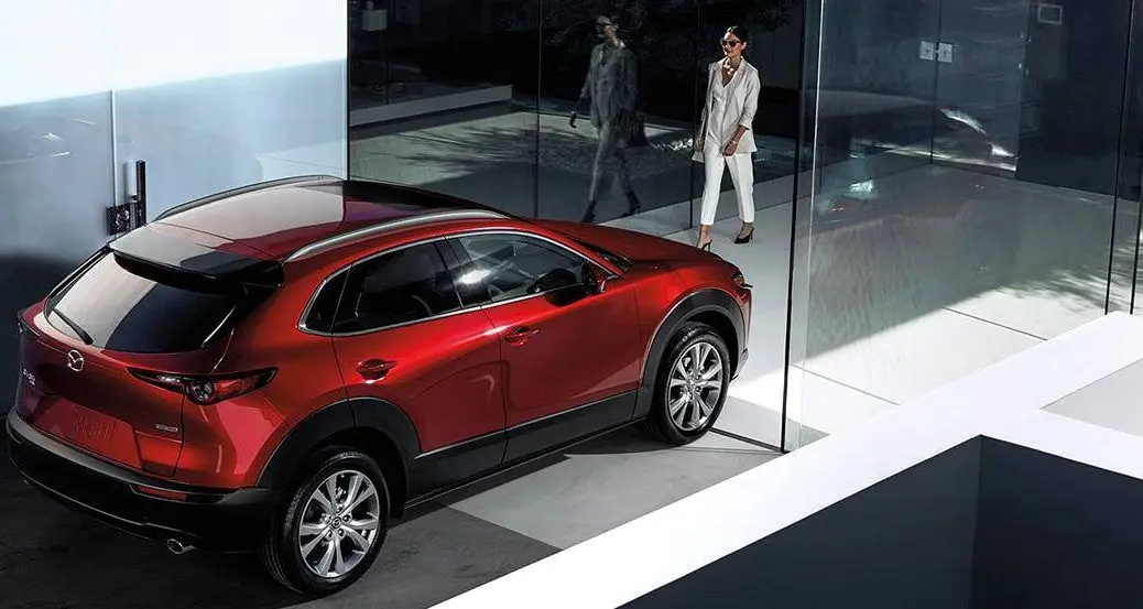 A front quarter view of the Mazda CX-30.