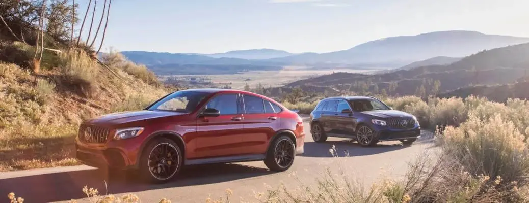 Two SUVs with Mercedes-Benz 4MATIC® AWD technology.