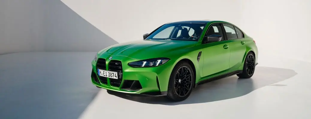 The front exterior of the 2025 BMW M3.