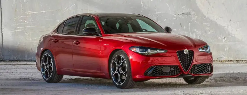 The Alfa Romeo Giulia, which is one of many luxury used cars available for sale at Autos of Dallas.