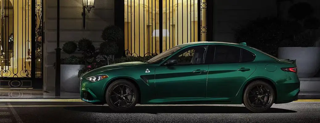 A side view of the Alfa Romeo Giulia.