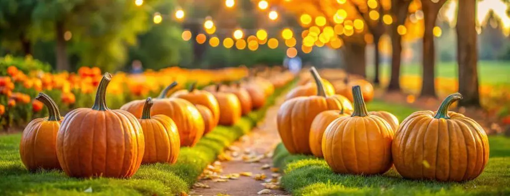 A fall festival in the Dallas Botanical Garden