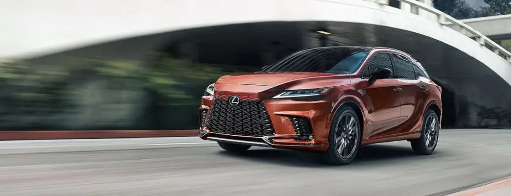 The Lexus RX exterior.