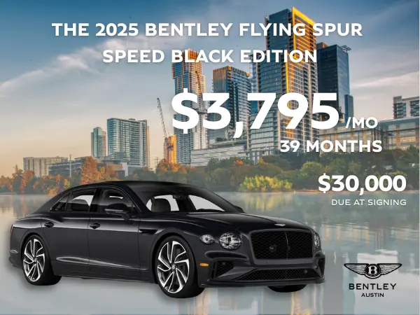 2025 Bentley Flying Spur Speed Black Edition Lease Special