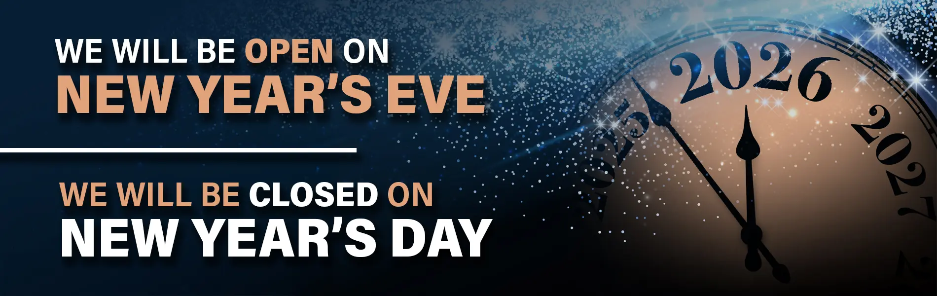 Closed New Year's Day