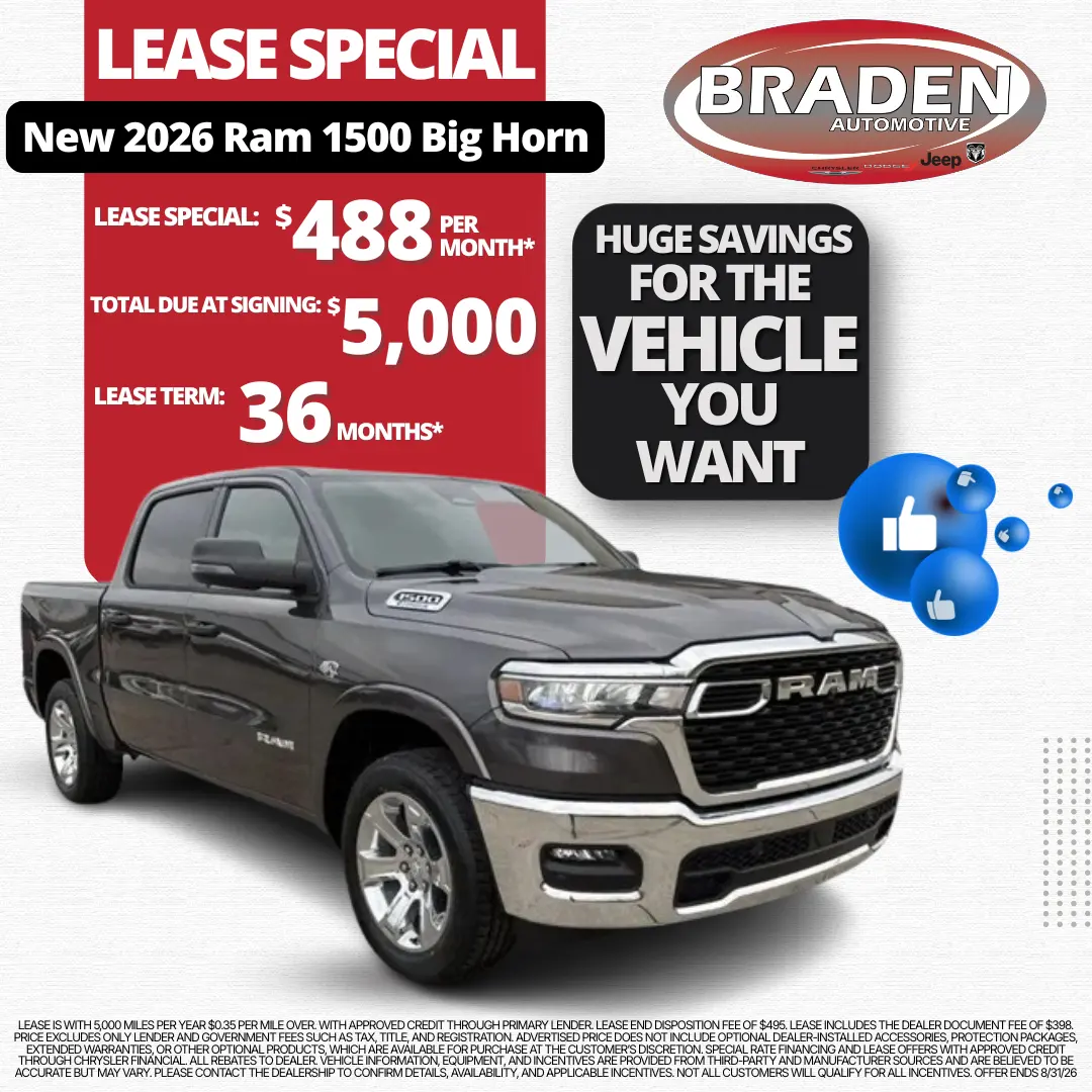8/26 Ram lease