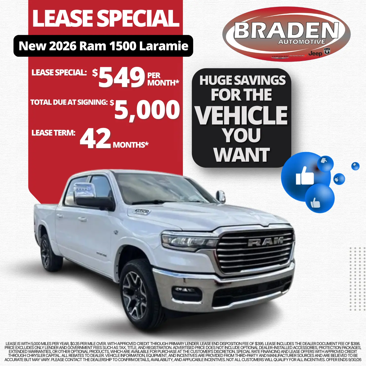 Ram Laramie Lease