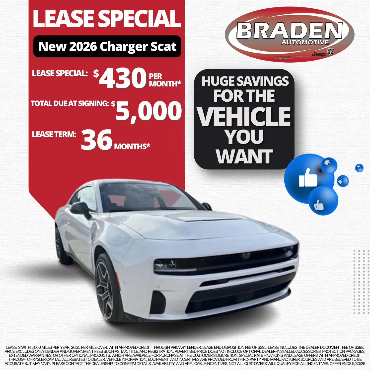 Charger Lease