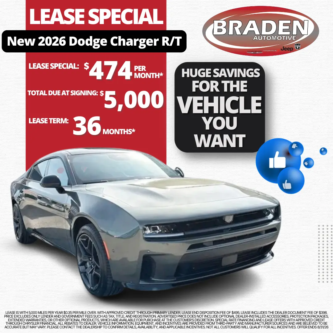 8/26 Charger Lease