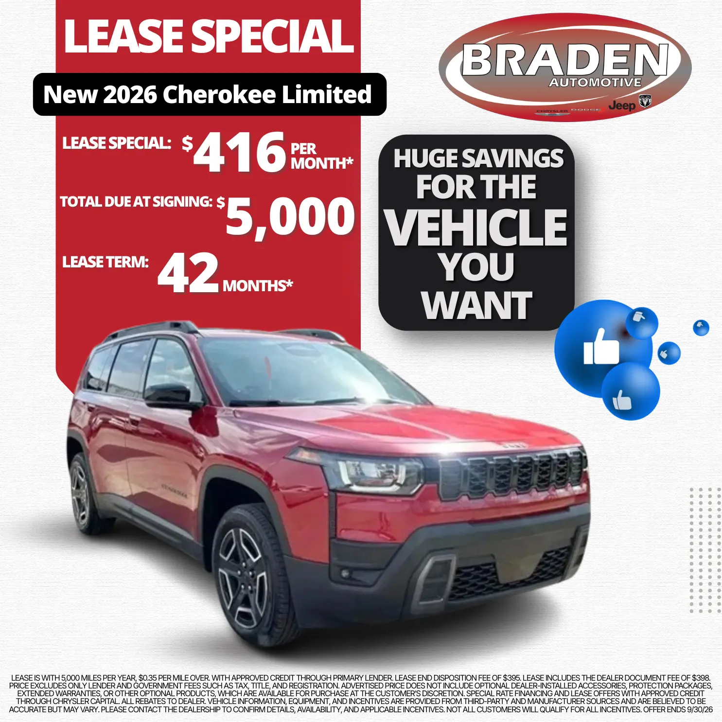 Cherokee Lease