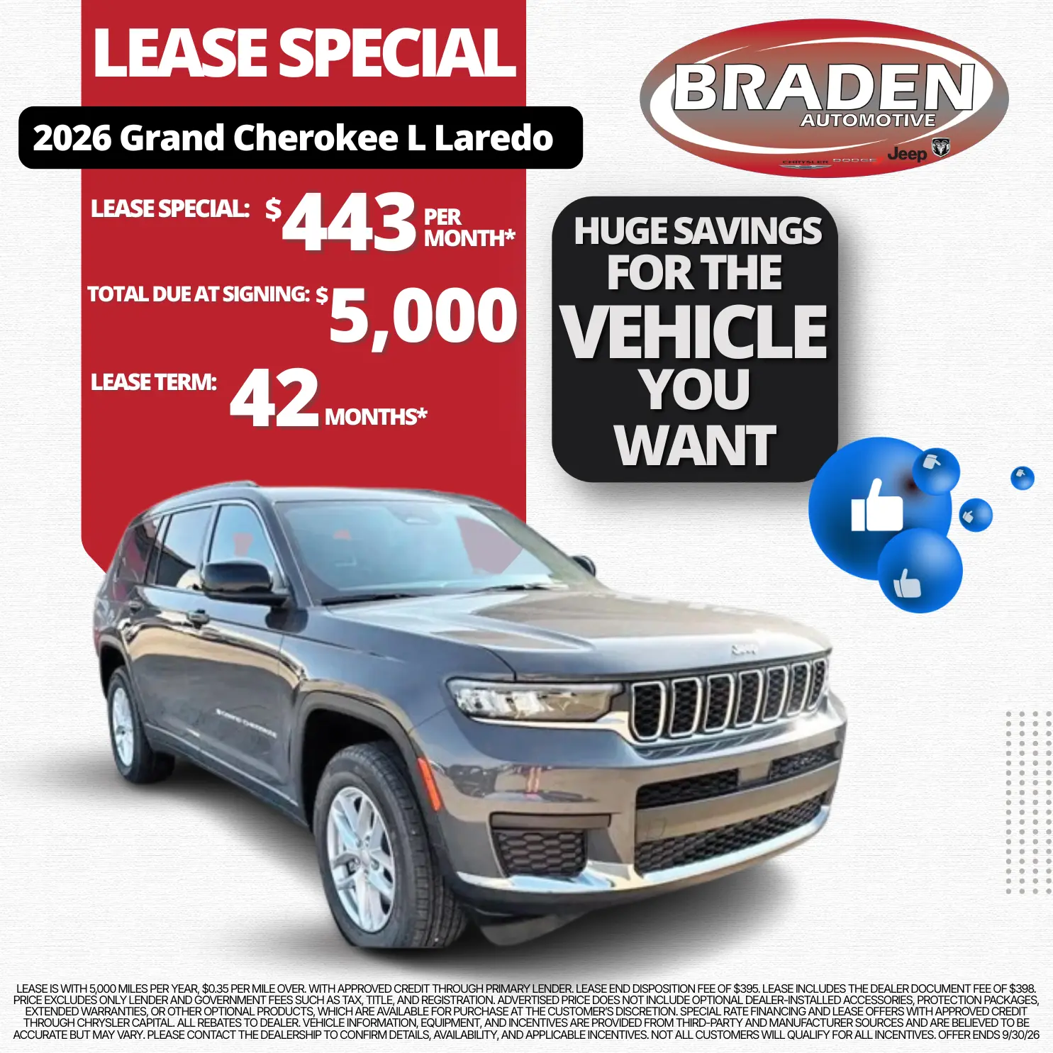 Grand Cherokee Lease