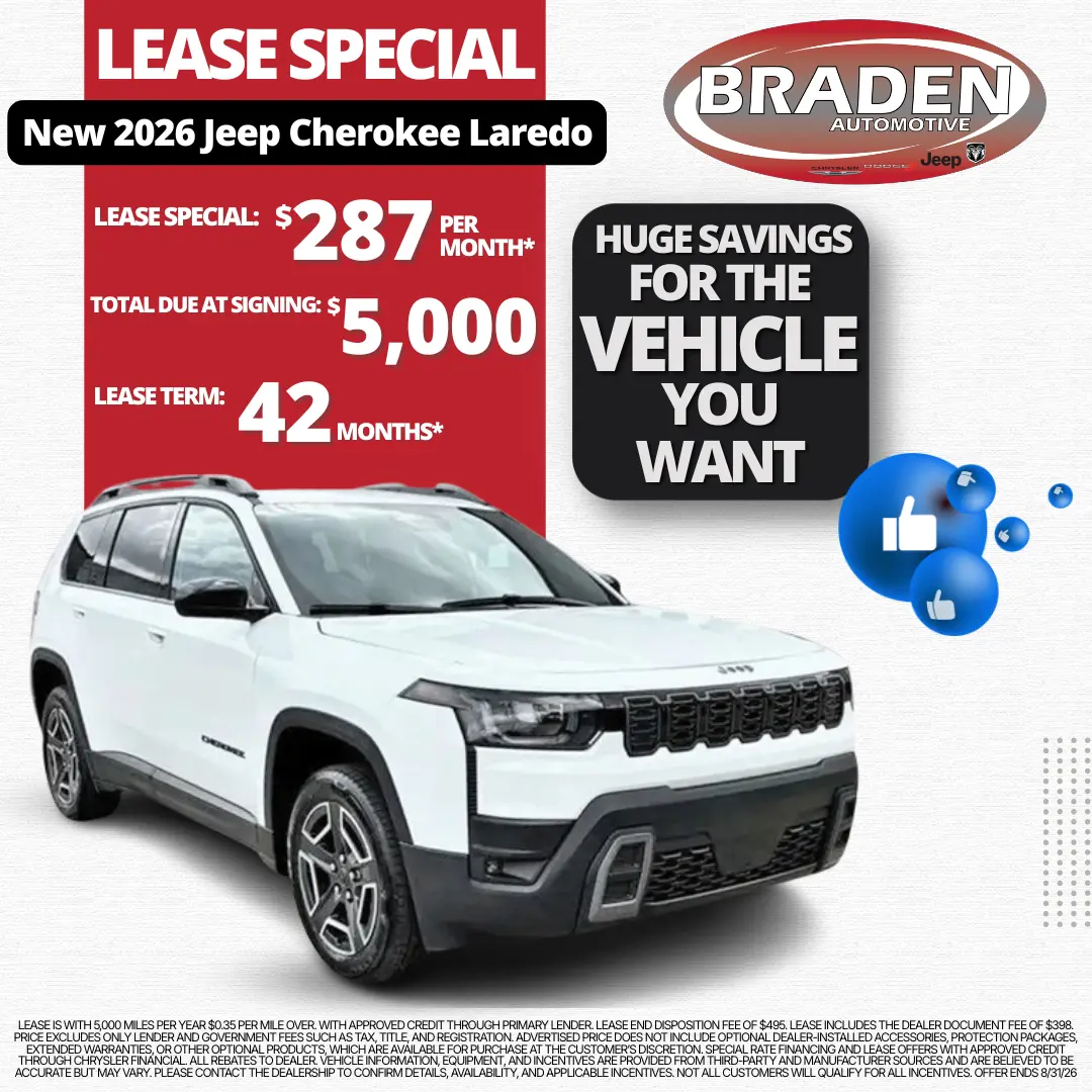 8/26 Cherokee Lease
