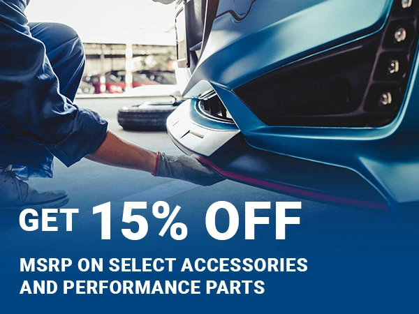 Get 15% off MSRP on Accessories