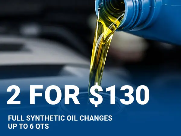 2 for $130 Synthetic Oil