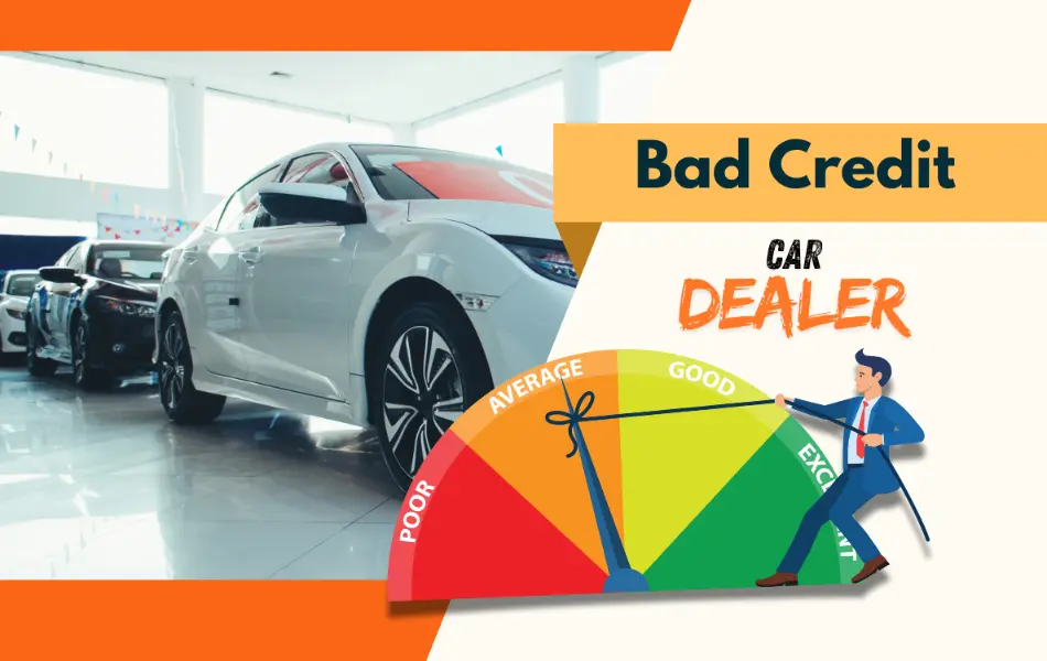 Bad credit car dealer vector image