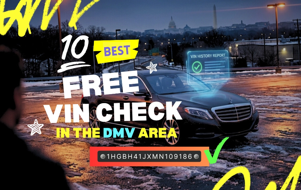 Best Free VIN Check: A modern sedan with a floating digital hologram of a VIN history report
