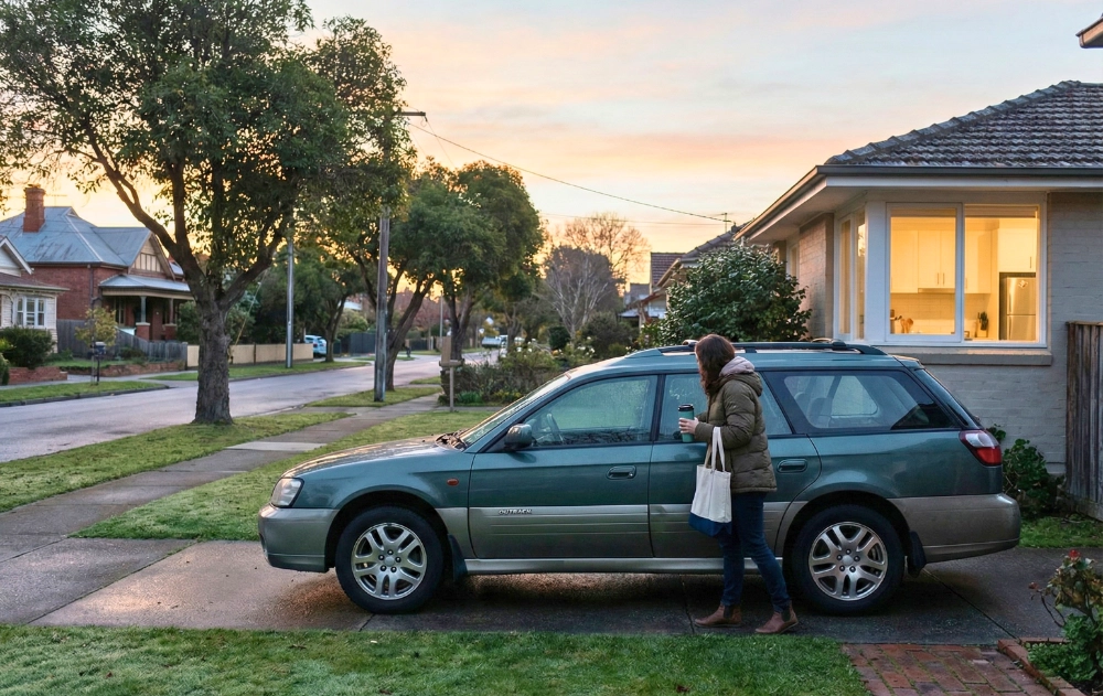 Dependable used car as part of daily routine