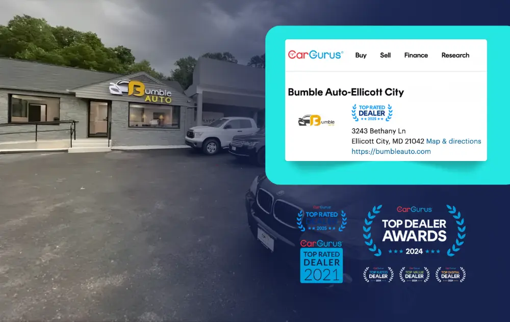 Bumble Auto top rated by CarGururs 2021 to 2025