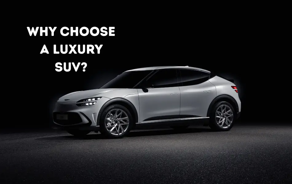 A luxury SUV in the darkness