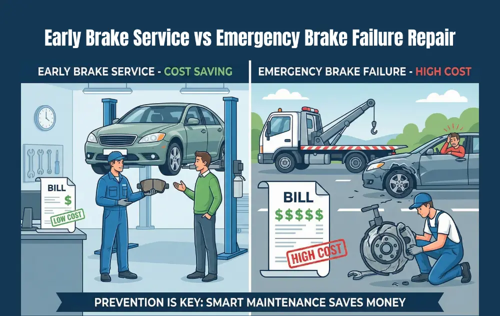 Early service vs emergency repair