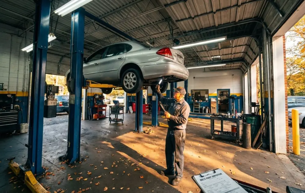 Used car service center