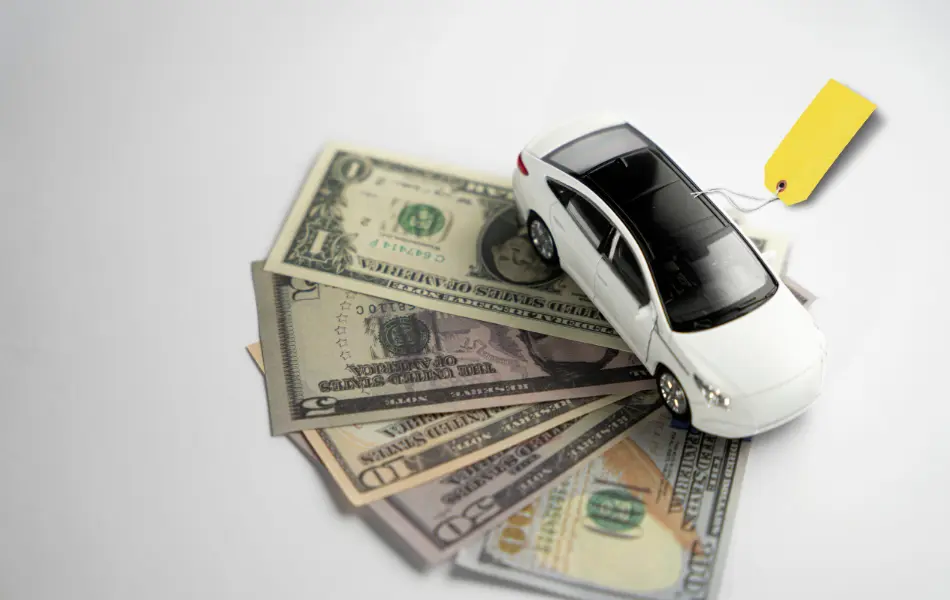 Car price tag, Dollars
