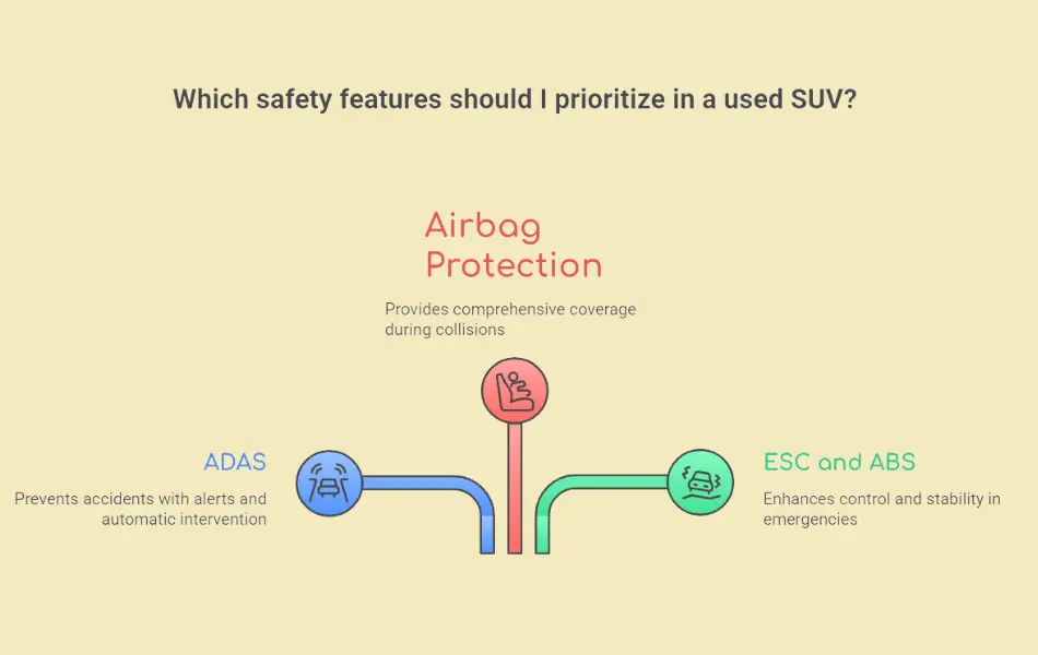 Safety features in used SUVs