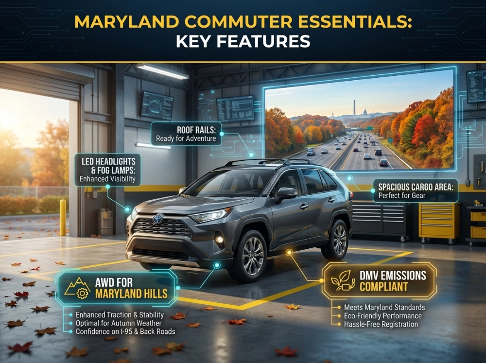 Maryland commuter essentials key features