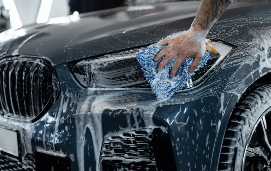 Car Washing Close Up