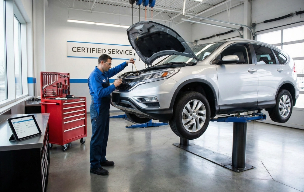 Used car receiving routine maintenance