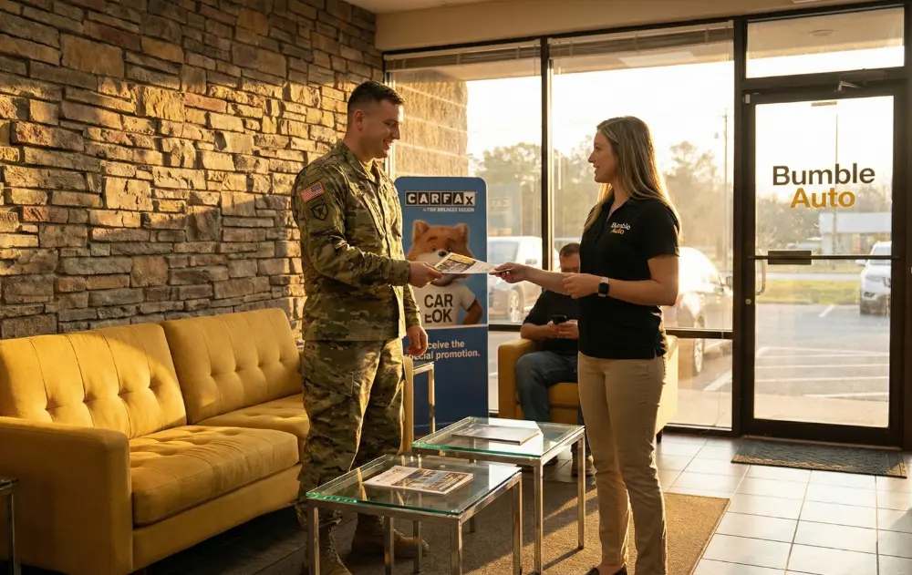 Bumble Auto serves to military families