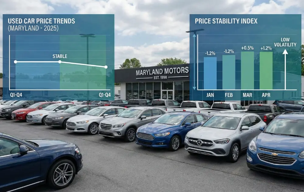 Used car price trends 2025, Price stability index