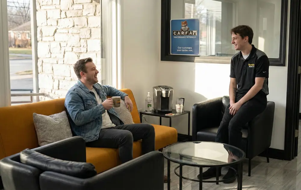 Friendly conversation in Bumble Auto