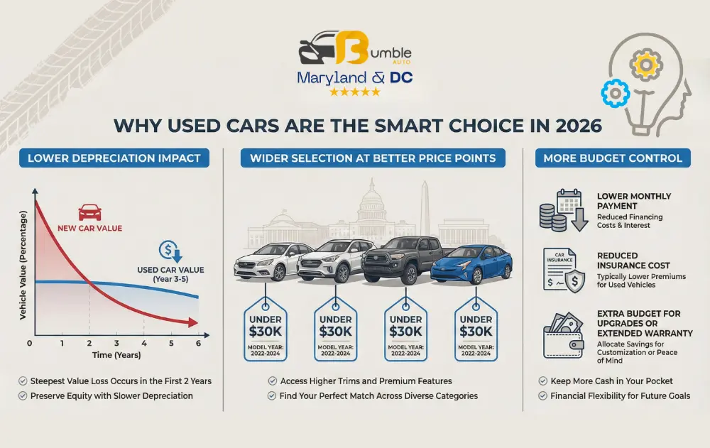 Smart reasons to buy a used car in 2026