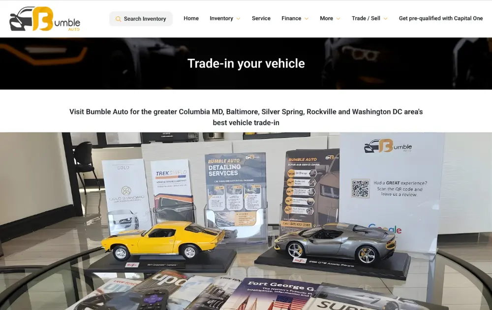 Bumble Auto trade-in