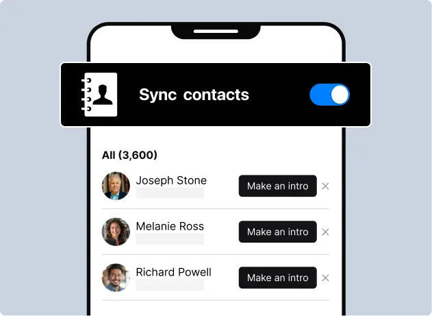 Step 2 - Sync your phone contacts