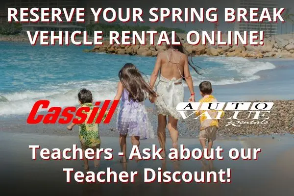 Spring Break Rentals Coupon, Teacher Discounts