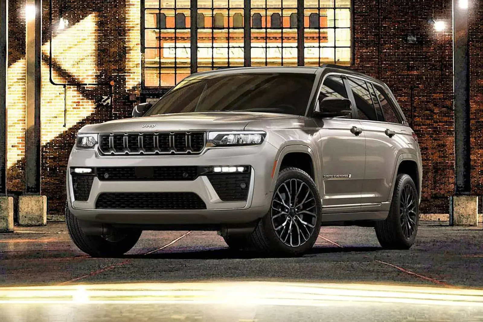 The interior of an escalade.